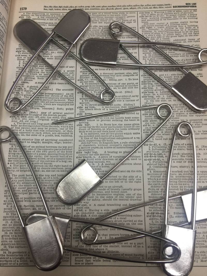 12 cm Silbernadel - Deckennadel Pferd Kiltnadel Sicherheitsnadel von aVintageParcel