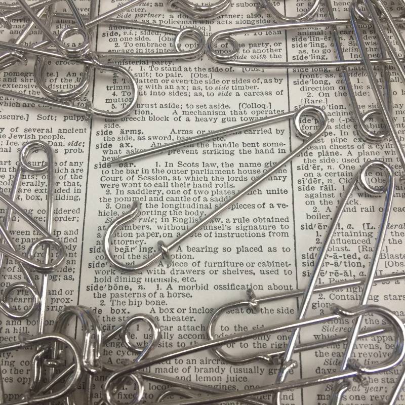 Decke Pin 3" - Pferd Kilt Große Sicherheitsnadel Nickel Silber Pferdedecke von aVintageParcel