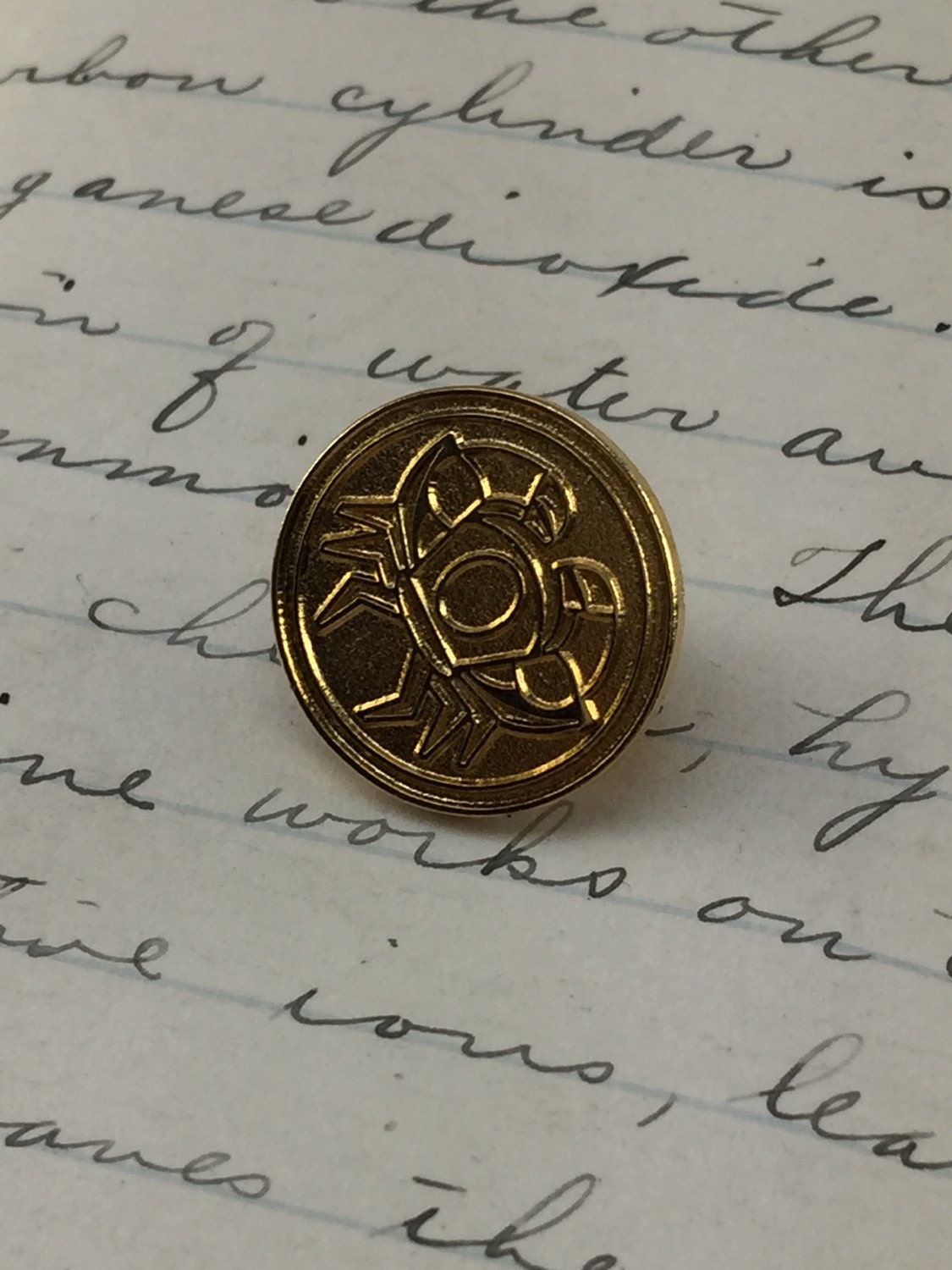 Krebs Sternzeichen Pin - Gold Metall Revers Stift Astrologie Button Geschenk Tierkreis Zeichen von aVintageParcel