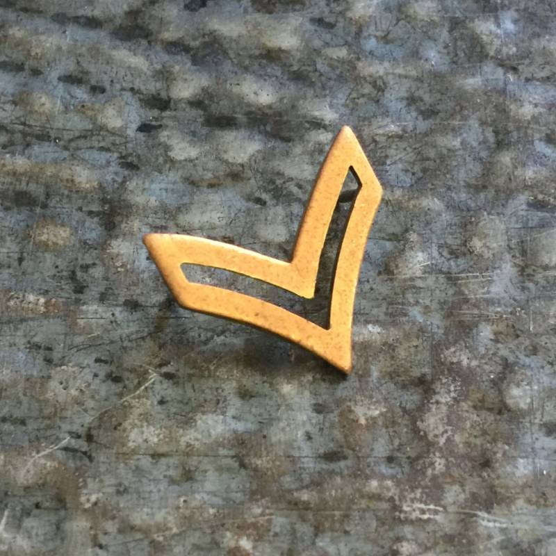 Militär Chevron Rank Pin - Army Uniform Anstecknadel Usa Vintage Hutnadel von aVintageParcel