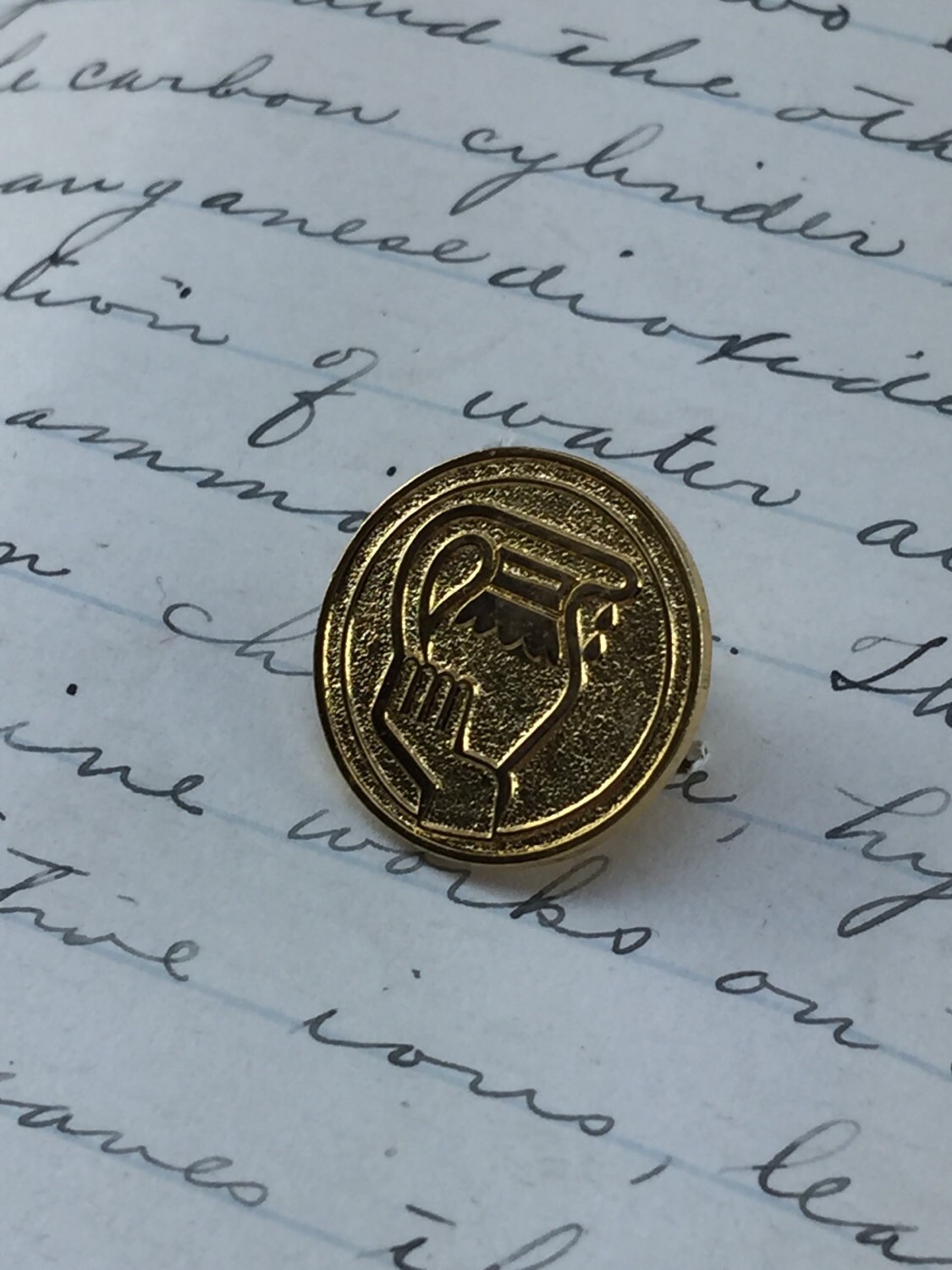 Wassermann Sternzeichen Pin - Gold Metall Revers Stift Astrologie Button Geschenk Tierkreis Zeichen von aVintageParcel