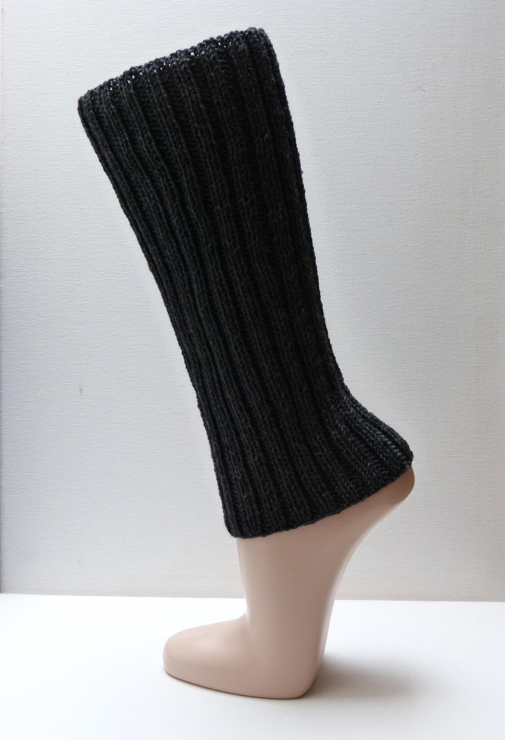 Beinstulpen - Anthrazit Merino Stulpen von aXsili