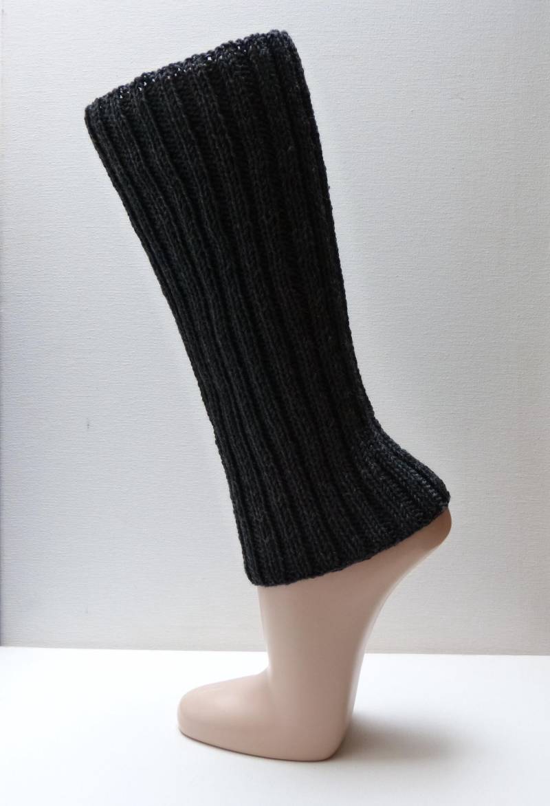 Beinstulpen - Anthrazit Merino Stulpen von aXsili