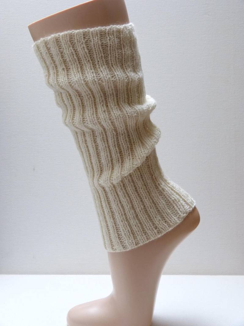 Beinstulpen - Wollweiß Alpaka/Schurwolle Stulpen Beinstulpen - Wollweiß Alpaka/Schurwolle Stulpen von aXsili