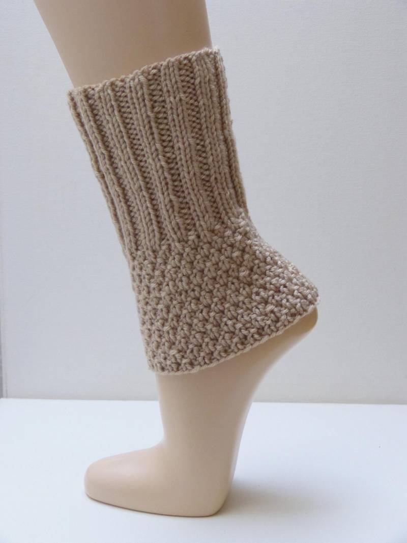 Kurze Beinstulpen - Beige Kurze Stulpen von aXsili