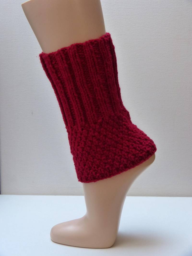 Kurze Beinstulpen - Rot- Kurze Stulpen von aXsili