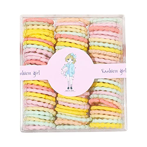 100 Stück Mädchen bunte elastische Haarbänder Kinder Pferdeschwanz Gummi Zubehör Stirnband Karneval Herren (J, One Size) von aaSccex