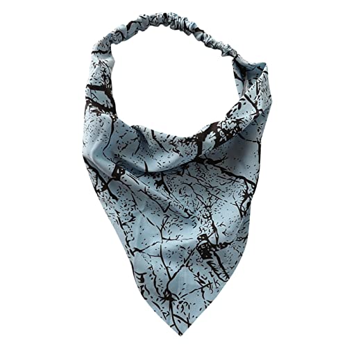 Blumenhaarbandanas Kopftuch Frauen Bandana Print Haarschal Dreieck Haartuch mit Krawatten Kopftuch Schweißband Arm Breit (L, One Size) von aaSccex