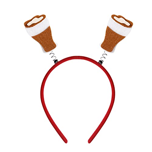 Feiertags-Stirnbänder, süße Oktoberfest-Hutaufsätze, toller Spaß, Oktoberfest, Feiertagsthemen, Weihnachtsfeier, Fotostand Stirnband Laufen Damen Sommer (D, One Size) von aaSccex