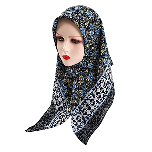Frauen-Stirnband-neues Muster-Mode-moslemisches Stirnband-Haar-Band-bequemes Baumwollstirnband Stirnbänder Damen Winter Strick (Navy, One Size) von aaSccex