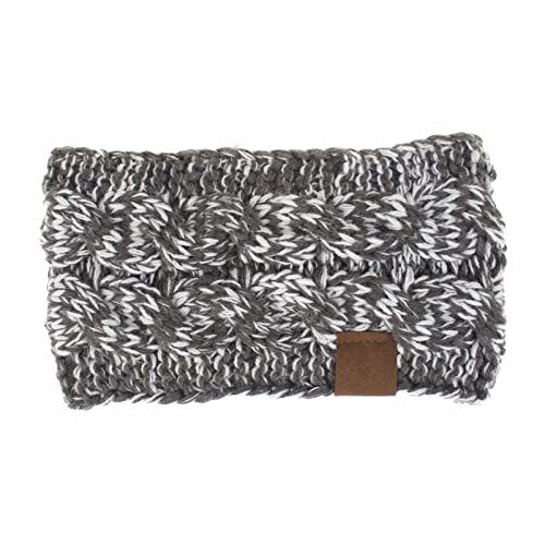 Haarband Wollgarn Buntes Punktgarn Acrylgarn Damen Stirnband Haarschmuck Damen Winter Warm Stirnband Skifahren Strickmütze Ohrwärmer Stirnbänder Schweißbänder (P, One Size) von aaSccex