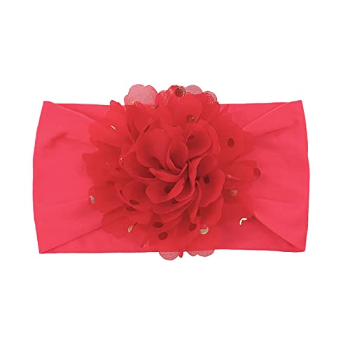 Handgemachte Haarzubehör für Babys Neugeborenes Kleinkind Kinder Baby Nylons Nylons Haarbänder Friseur für Kleinkinder Haartuch Damen Sommer (Red, One Size) von aaSccex