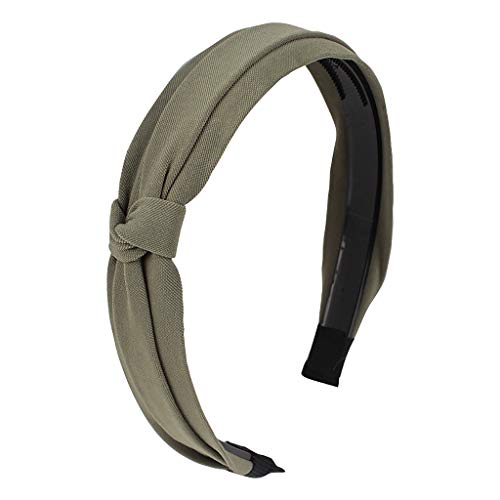 Headband Wide-Brimm Bogen Women 's samt Point Point Shaping Band Tau Haare Headwatch Fristern-Headband Head Tennistasche Herren Schwarz (Army Green, One Size) von aaSccex