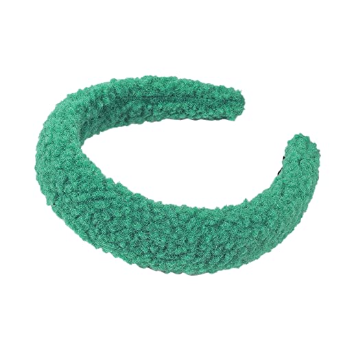 Lammwoll-Fleece-Stirnband, geknotetes Stirnband, Haarschmuck, Waschstirnband Sportanzug Damen (A, One Size) von aaSccex