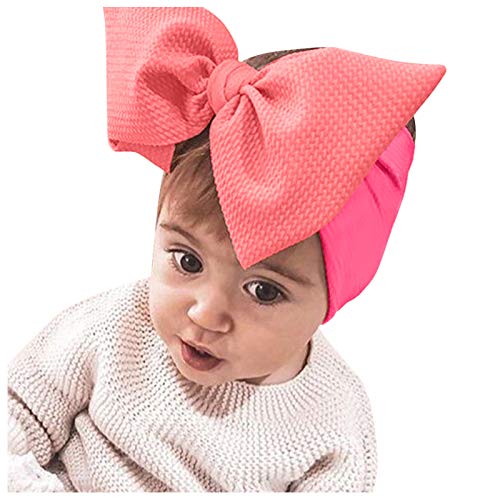 Mädchen Boxknot Infant Stretch Headband Baby 1PC Haarbinder-Kopfbedeckung Kleinkinderzubehör Haarband Männer Blond (Watermelon Red, One Size) von aaSccex