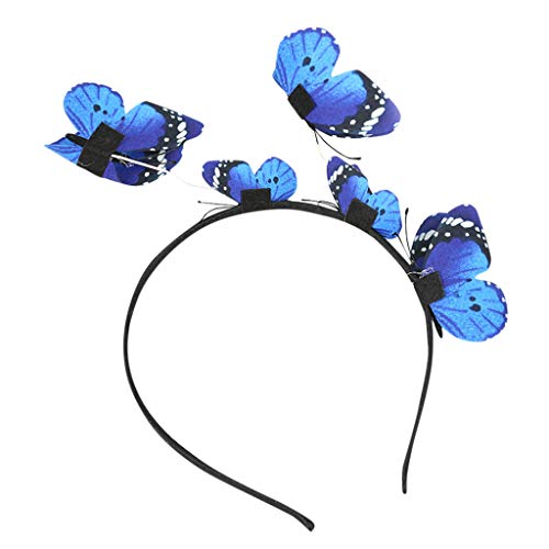 Mädchen Kopfkliphaut Qualität Polyester-Stellen Sie Ihre Haare zusammen unser Mädchen Haarband Schmal (Blue, One Size) von aaSccex