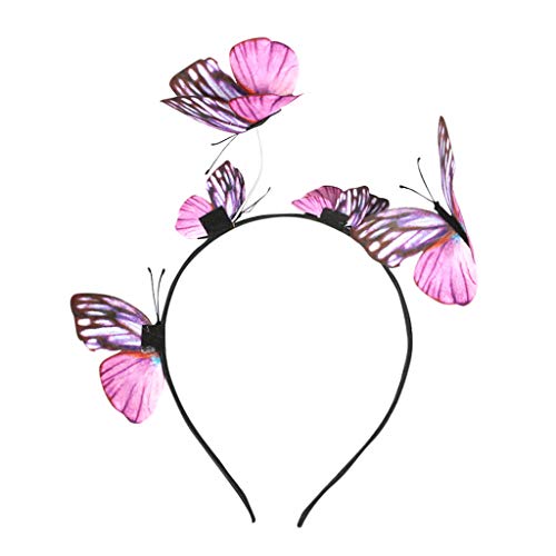 Mädchen Kopfkliphaut Qualität Polyester-Stellen Sie Ihre Haare zusammen unser Mädchen Haarband Schmal (Pink, One Size) von aaSccex