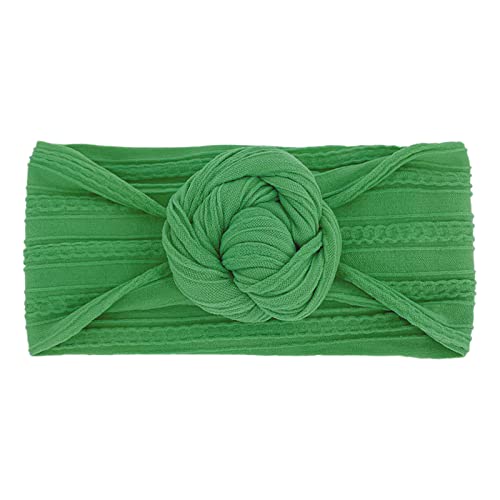 Neugeborenes Kleinkind Kinder Baby Mädchen Baby Stirnbänder Kreis Bögen geknotet weiche Seide Nylon Headwraps Fotografie Requisiten Bogenschießen Köcher (Green, One Size) von aaSccex