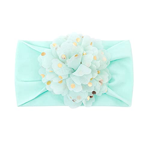 Neugeborenes Kleinkind Kinder Baby Mädchen Baby Stirnbänder Weiche Headwraps Fotografie Requisiten Tanz Kleidung Damen (Mint Green, One Size) von aaSccex