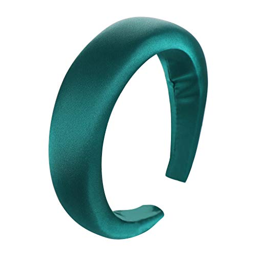 Süßes modisches Haarband Hoop Stirnband Schwamm Haar Frauen Satin Mädchen Stirnband Fußball Tennis (Green, One Size) von aaSccex