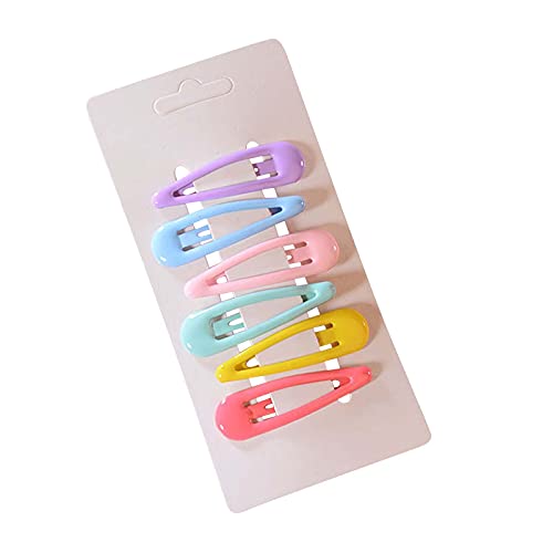 Wassertropfenförmige Damen Accessoires Bunte 6PC Mode Haarnadel Clip Haarschmuck Tennis Stirnband (D, One Size) von aaSccex