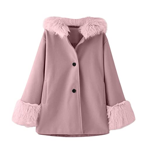 aaSccex Baby Kinder Wintermäntel PlüSch Pulloverjacke Langarm Modische Umhangjacke Baumwolljacke Coat Warm Outwear Lang Niedlich Strickjacke Outwearorn mit Knöpfen Streetwear von aaSccex