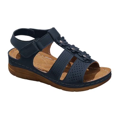 aaSccex Schwarze Keilsandalen für Damen, geschlossene Zehensandalen für Damen, breite Passform, römische Sandalen, Damengröße, Sommer-Slipper, Freizeitschuhe, Damenpantoffeln, Hausschuhe, Hausschuhe aaSccex Schwarze Keilsandalen für Damen, geschlossene Zehensandalen für Damen, breite Passform, römische Sandalen, Damengröße, Sommer-Slipper, Freizeitschuhe, Damenpantoffeln, Hausschuhe, Hausschuhe von aaSccex