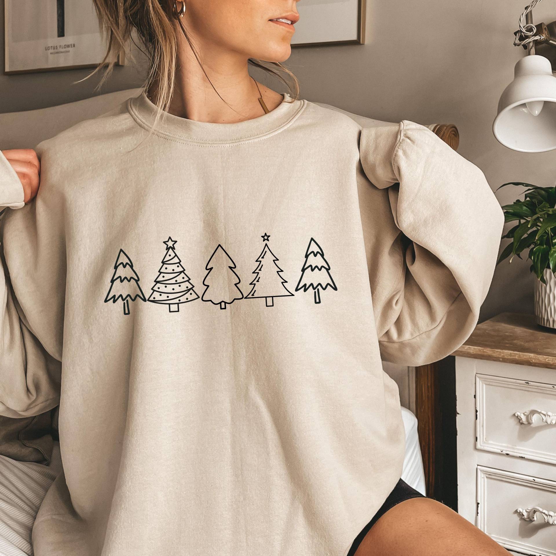 Weihnachtspullover, Weihnachtspulli, Nikolaus Geschenk, Geschenk Weihnachten, Winterpullover, Weihnachten Sweatshirt, Weihnachtsbaum Pullover von aabcBoutique