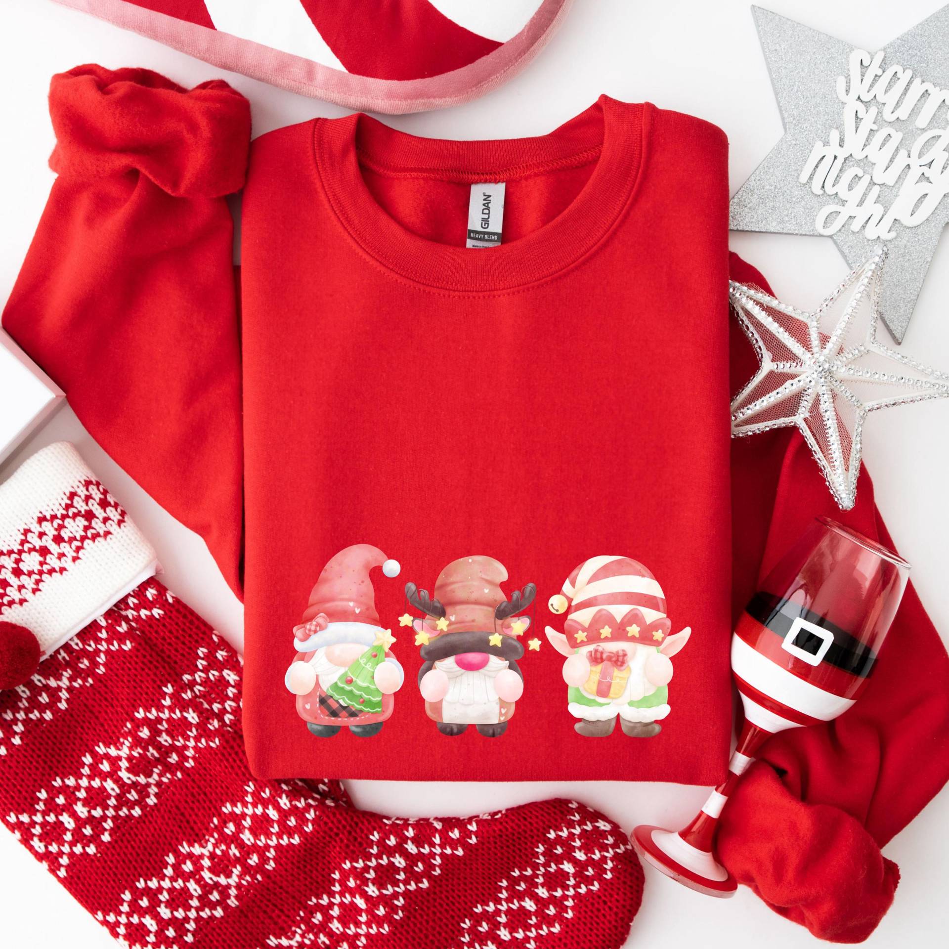 Weihnachtspullover, Weihnachtspulli, Nikolaus Geschenk, Geschenk Weihnachten, Winterpullover, Weihnachten Sweatshirt, Wichtelpullover von aabcBoutique