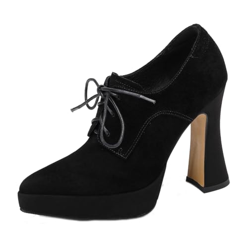 aanieshoeya Pumps Damen Elegant Leder Derbys Comfort Derbys Modern Blockabsatz Absatz High Heels Plateau Women Schwarz Wildleder 35CN 35EU 22.5cm aanieshoeya Pumps Damen Elegant Leder Derbys Comfort Derbys Modern Blockabsatz Absatz High Heels Plateau Women Schwarz Wildleder 35CN 35EU 22.5cm von aanieshoeya