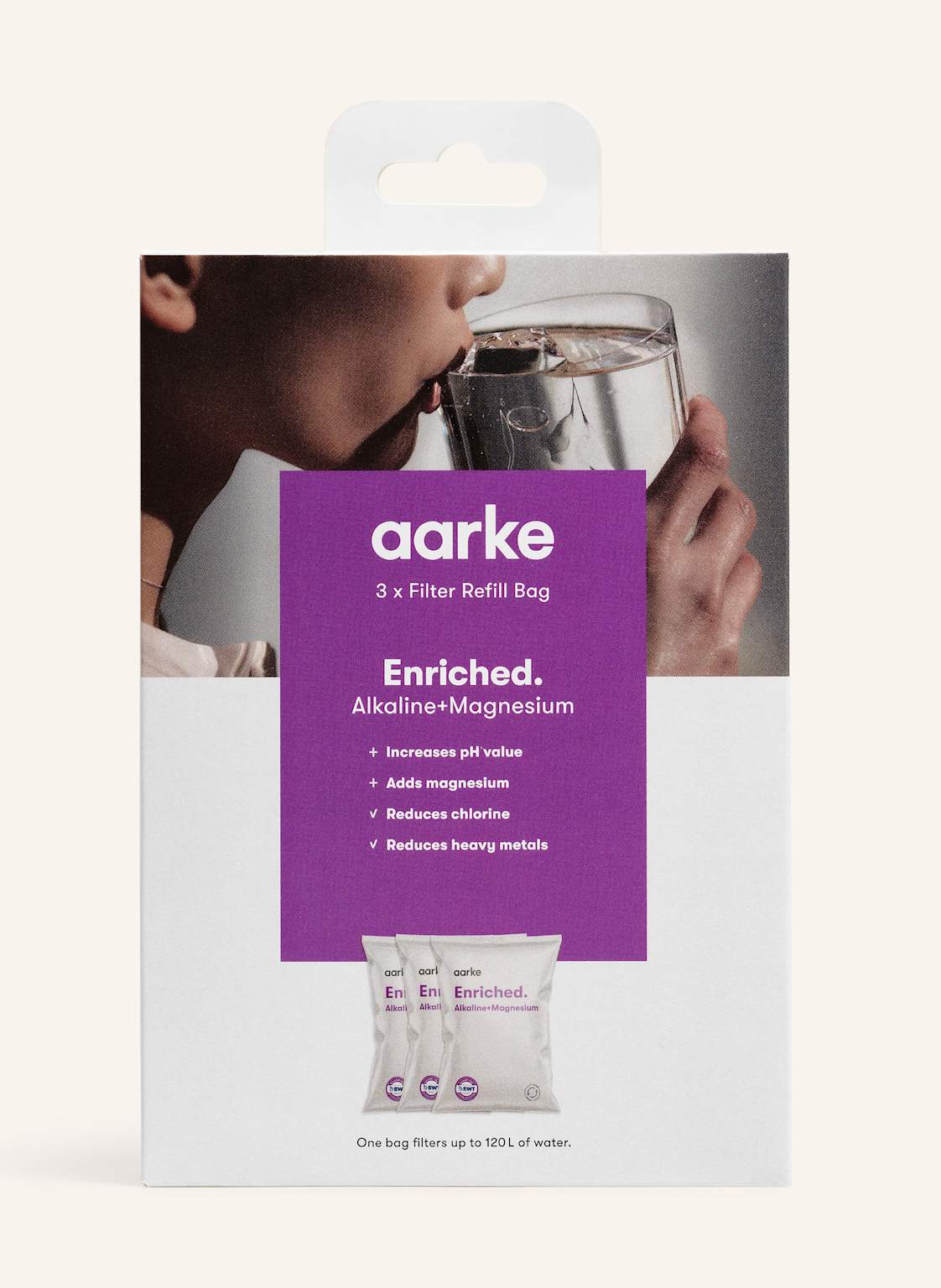 Aarke 3er-Pack Nachfüll-Filter Enriched lila Aarke 3er-Pack Nachfüll-Filter Enriched lila von aarke
