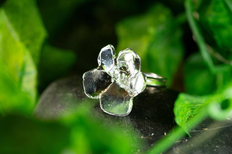 Bloom Sterling Silber Blumenring von abbyjoyjewelry