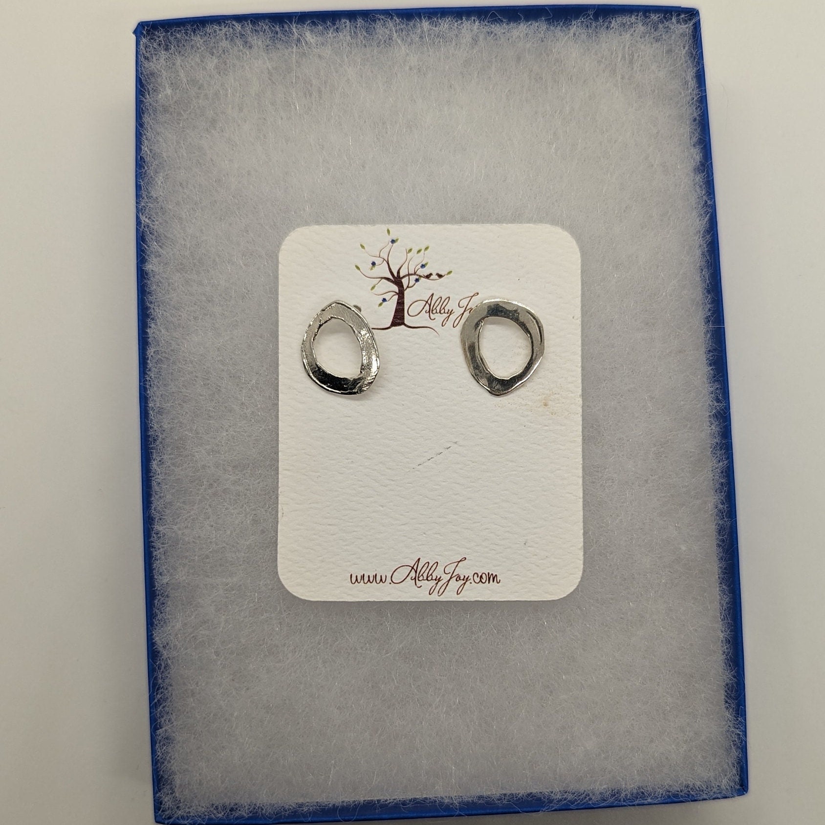 Cheery-O Sterling Silber Kreis Ohrringe von abbyjoyjewelry