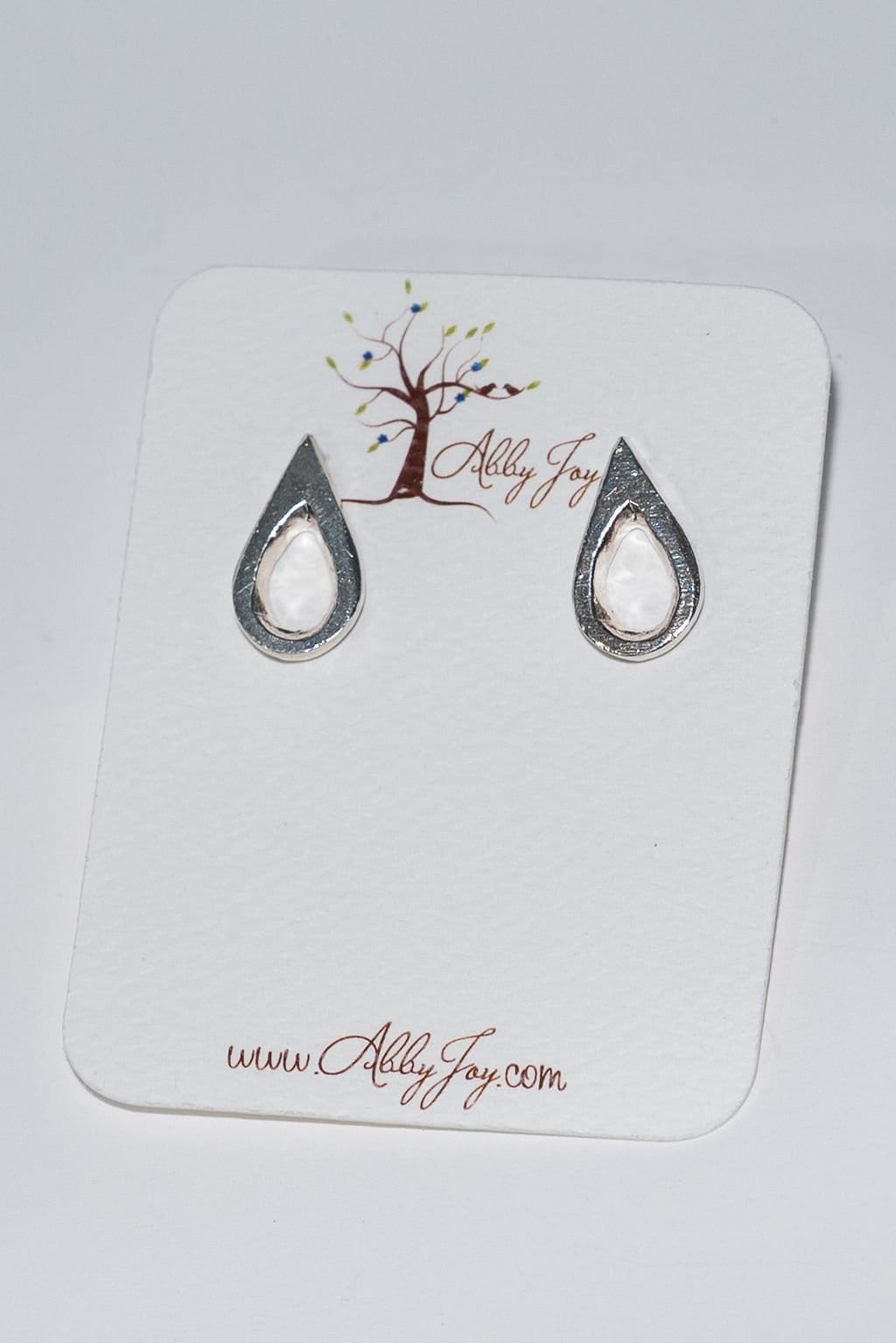 Ein Drop Näher Sterling Silber Teardrop Ohrringe von abbyjoyjewelry