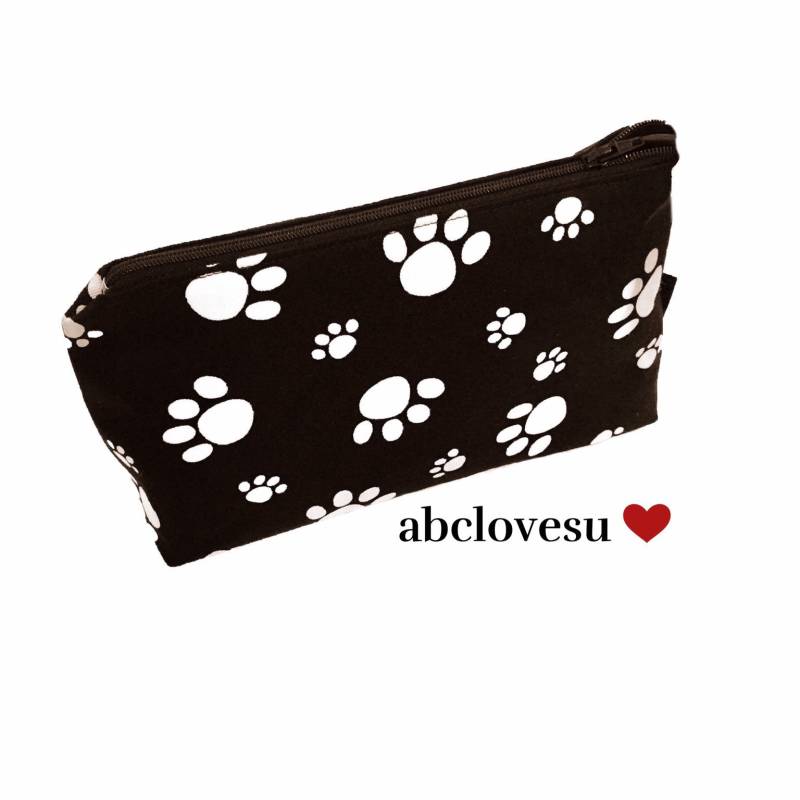 Pfotenabdruck Schminktasche Reisekosmetiktasche, Kordel Organizer. Komplett Gefüttert, Mit Innentasche Pfotenabdruck Schminktasche Reisekosmetiktasche, Kordel Organizer. Komplett Gefüttert, Mit Innentasche von abclovesu
