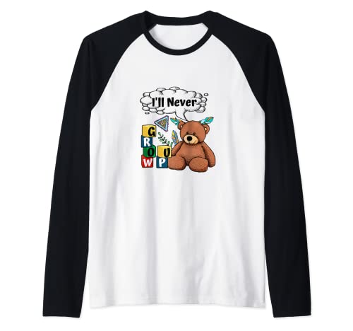 ABDL Baby Bär I never grow up Blocks Little ab/dl CGL Raglan ABDL Baby Bär I never grow up Blocks Little ab/dl CGL Raglan von abdl liebe meine flauschige butt