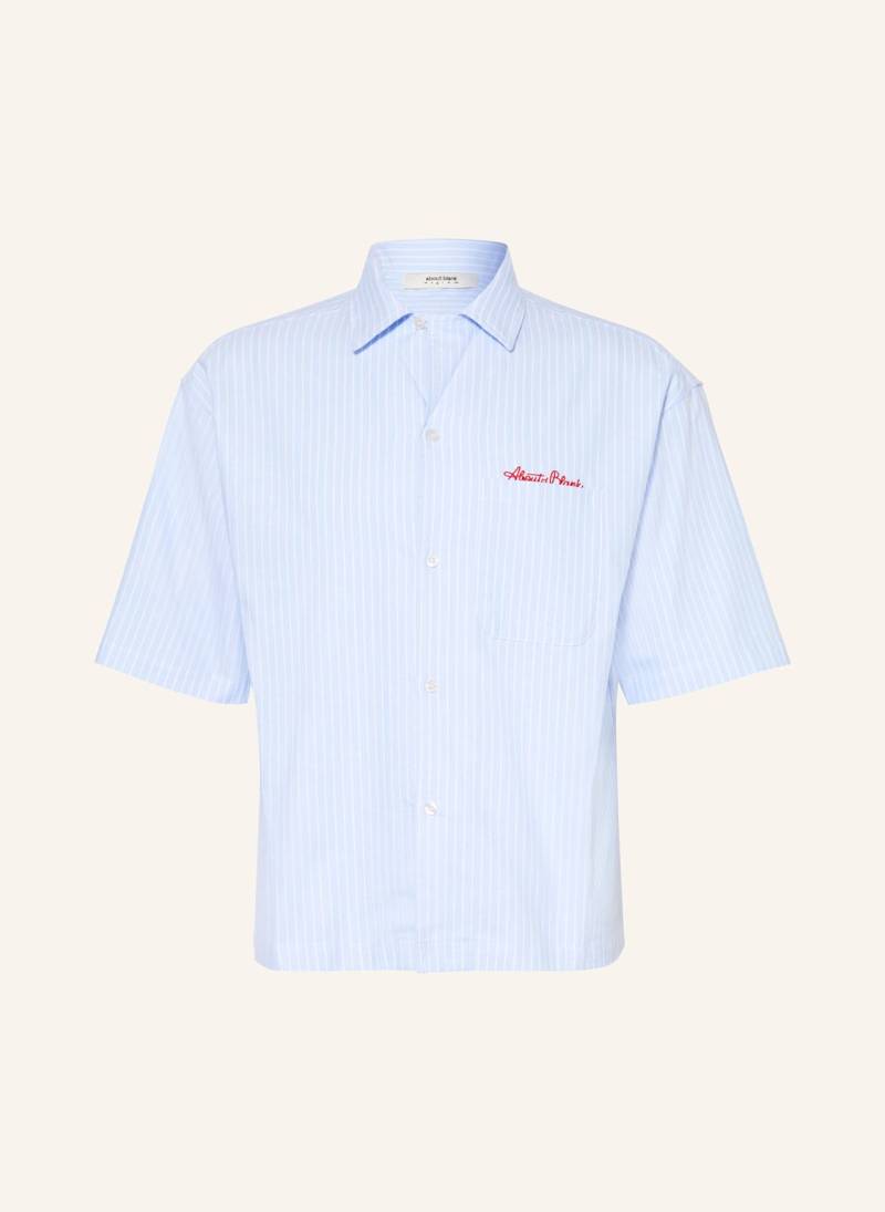 About:Blank Resorthemd Script Comfort Fit blau von about:blank