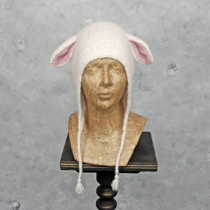 Handgestrickte Baby Alpaka Lamm Mütze Geschenk Für Tierliebhaber von aboutCRAFTS