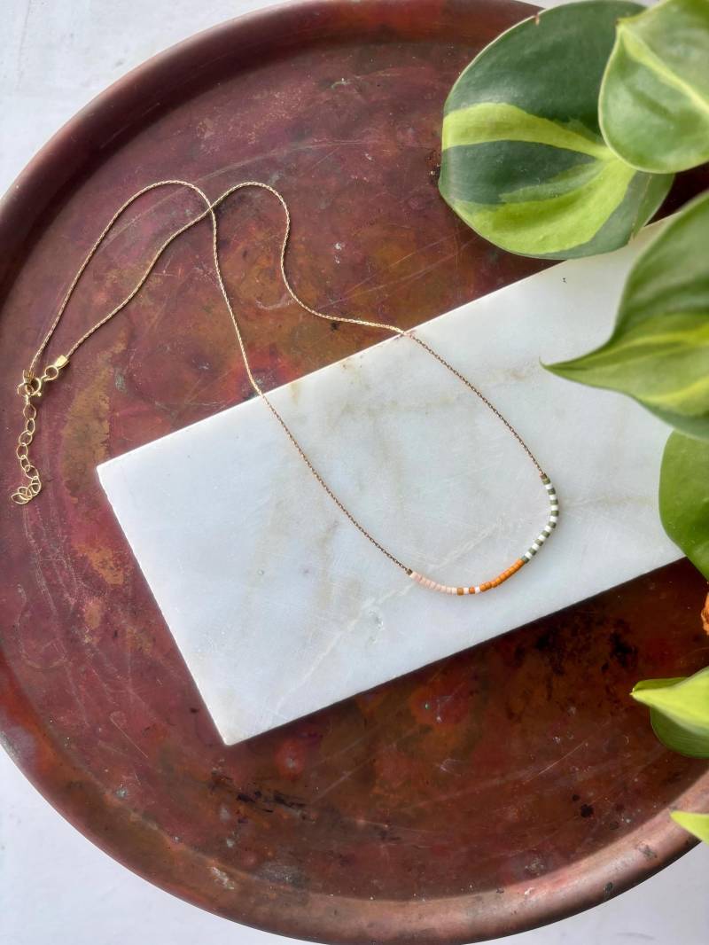 Orange Gemusterte Schlangenkette Orange Gemusterte Schlangenkette von abraydee