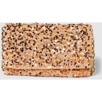 Abro Clutch mit Paillettenbesatz in Rose Gold, Größe One Size von abro