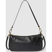 Abro Handtasche aus Leder mit Applikation Modell 'VIRGINA FLOWER' in Black, Größe One Size von abro