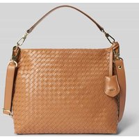 Abro Handtasche in Flecht-Optik Modell 'KAIA' in Camel, Größe 1 von abro