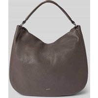 Abro Handtasche mit Logo-Applikation Modell 'Mia' in Dunkelgrau, Größe 1 von abro