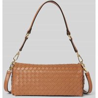 Abro Lederhandtasche in Flecht-Optik Modell 'MILA' in Camel, Größe 1 von abro