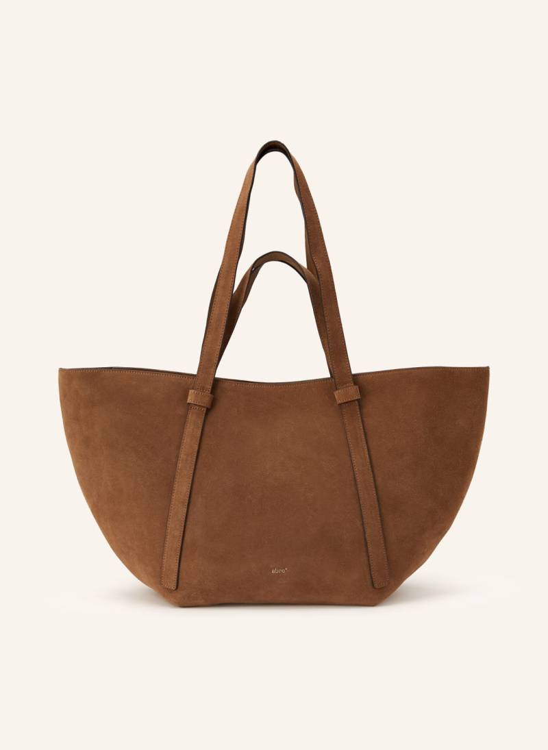 Abro Shopper Cosmo Large Mit Pouch braun von abro