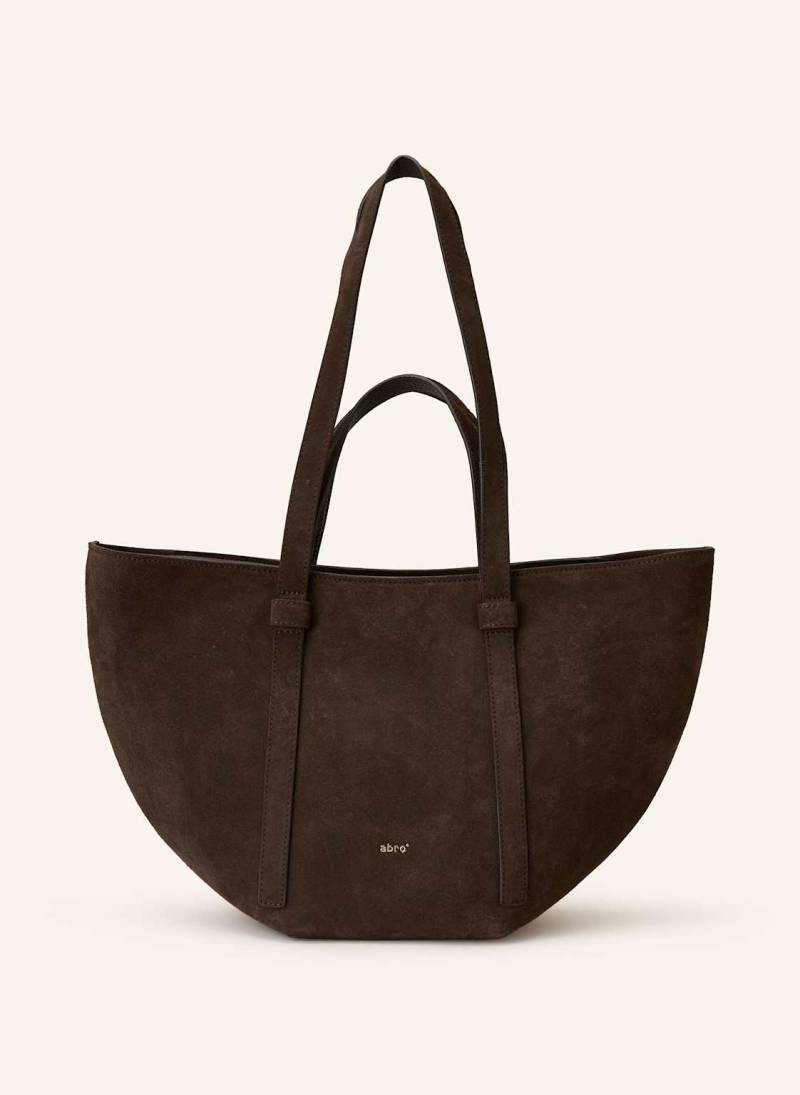 Abro Shopper Cosmo Medium Mit Pouch braun von abro