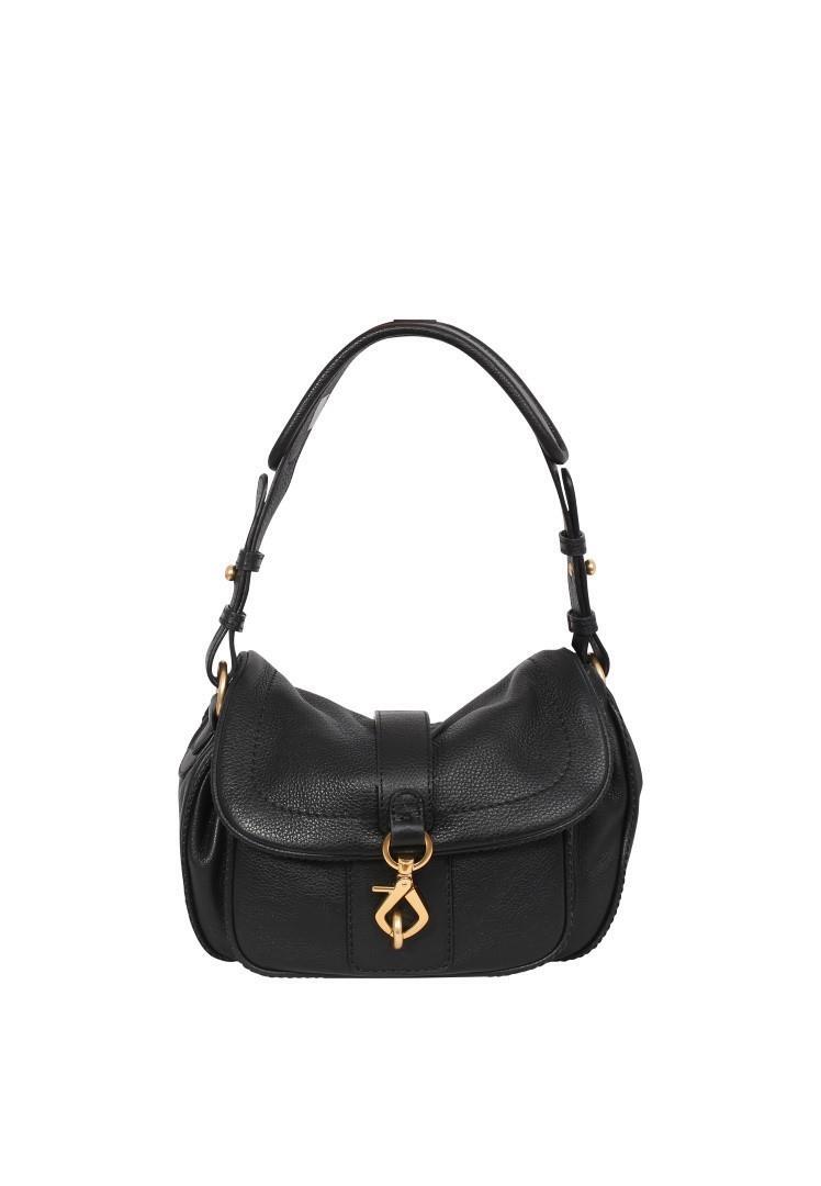 abro - Handtaschen Mit Reißvers Schultertasche Star Saddle Black-Gold Schwarz von abro