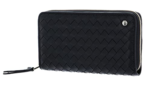 Abro Leather Piuma Weaving Zip Wallet Black/Gold von Abro