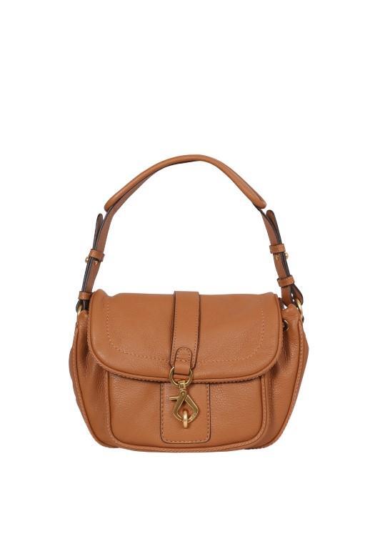 abro - Leder Dalia Handtaschen Mit Reißvers Schultertasche Star Saddle Cuoio Braun von abro