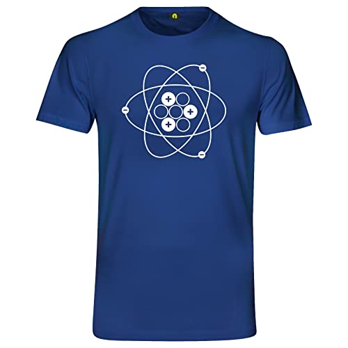 Atom T-Shirt - Physik Chemie Wissenschaften Proton Neutron Atom Energie Nuklear Blau L von absenda